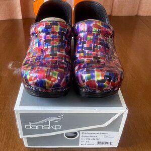 Dansko Women's Professional Patent Clog-Slip on